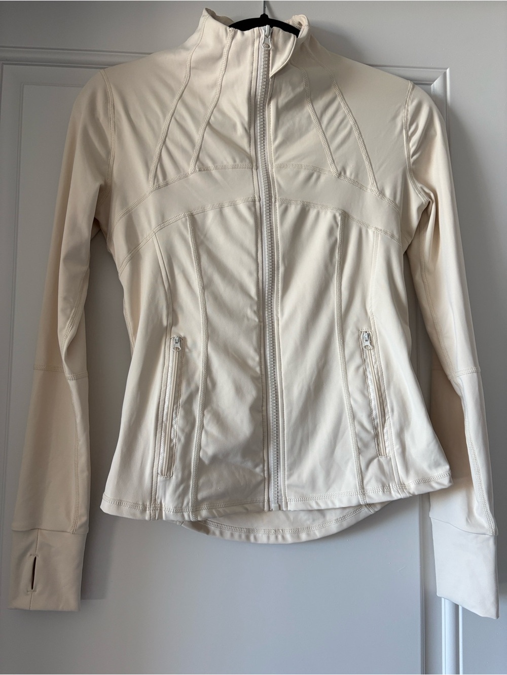 Amazon Women's Cream Full-Zip Performance Hoodie